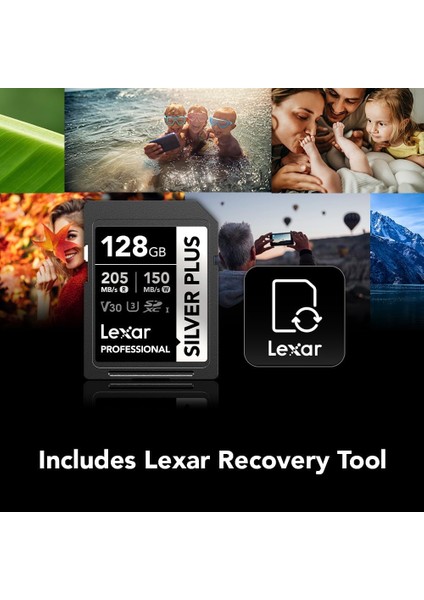 Professional 128GB 205 Mb/s Silver Plus Sd Hafıza Kartı fırsatları