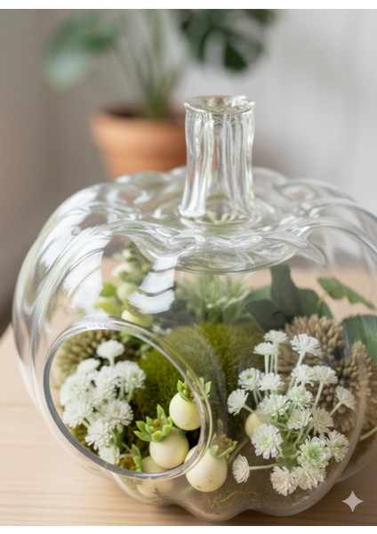 Balkabağı Tasarımlı Cam Terraryum - Evinize Doğanın Zarafeti modelleri