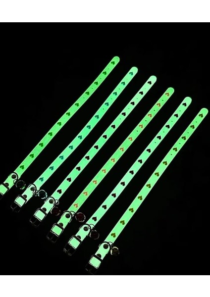 Fosforlu Çıngıraklı Ayarlanabilir Mor Balık Desenli Kedi Tasması indirimleri