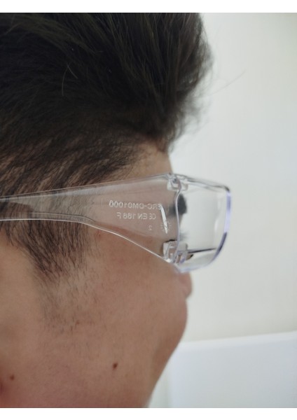 1. Sınıf Alman Malı Şeffaf Koruyucu Iş Gözlüğü – Buğulanmaz, Hafif ve Dayanıklı Tasarım