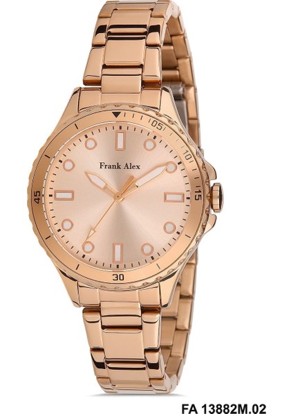 Kadın Kol Saati Altın Renk, Altın Kadran - Şık Metal Kordon, 2 Yıl Garantili