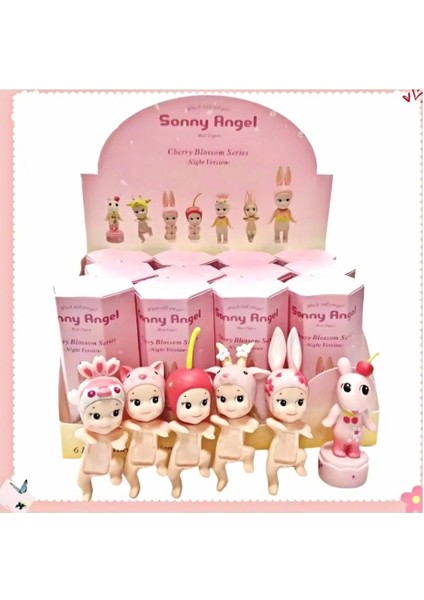 Sonny Angel Cherry Blossom Series - Night Version Mini Figür Koleksiyonluk Oyuncak (Blind Box)