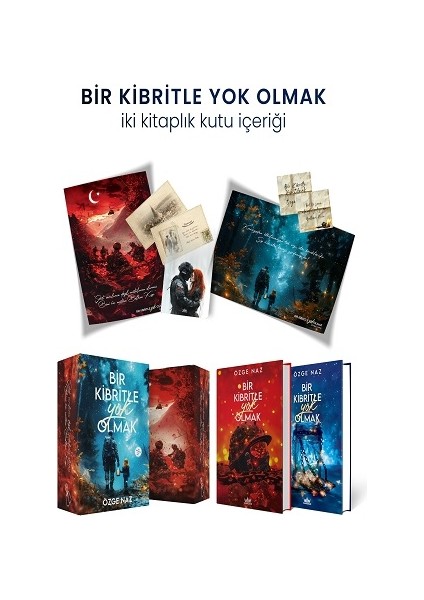 Bir Kibritle Yok Olmak Iki Kitaplık Hediyeli Özel Kutu (Ciltli)