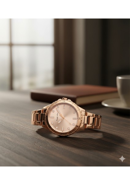 Kadın Kol Saati Altın Renk, Altın Kadran - Şık Metal Kordon, 2 Yıl Garantili modelleri