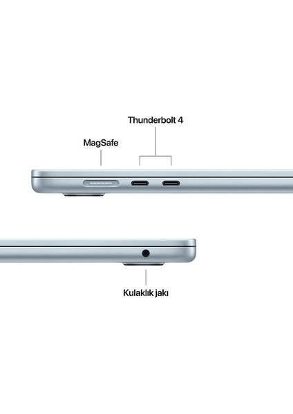 MC7D4TU/A/MACBOOK Air/apple M4 Işlemci/(10 Çekirdek Cpu-10 Çekirdek Gpu)/ 24GB RAM/512GB Ssd/15.3"/sky Blue