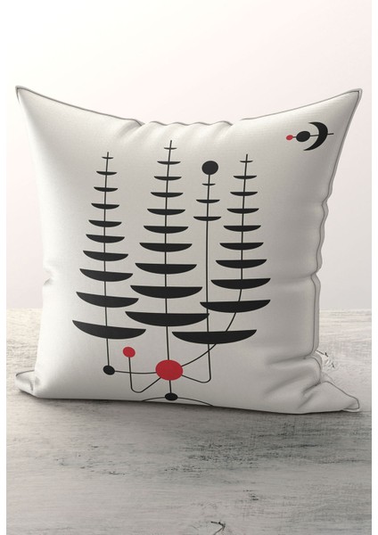 Micro Kumaş Dijital Baskı Fermuarlı 43*43 cm Kırlent Kılıfı