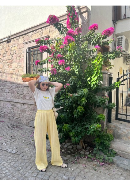 Sarı Bürümcük Pantalon fiyatları