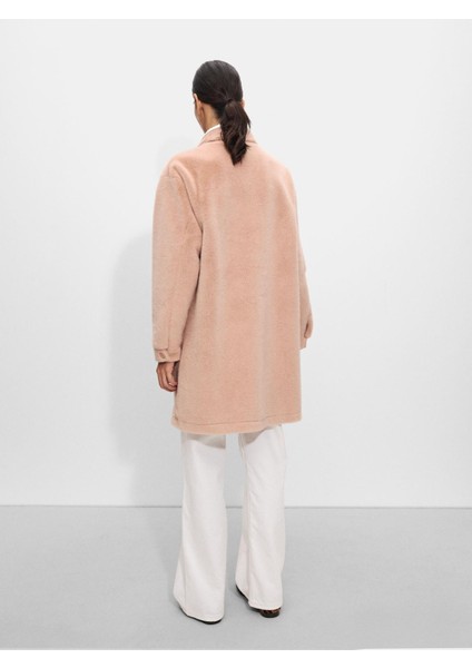 Kürk Görünümlü Cepli Uzun Kaban fırsatları