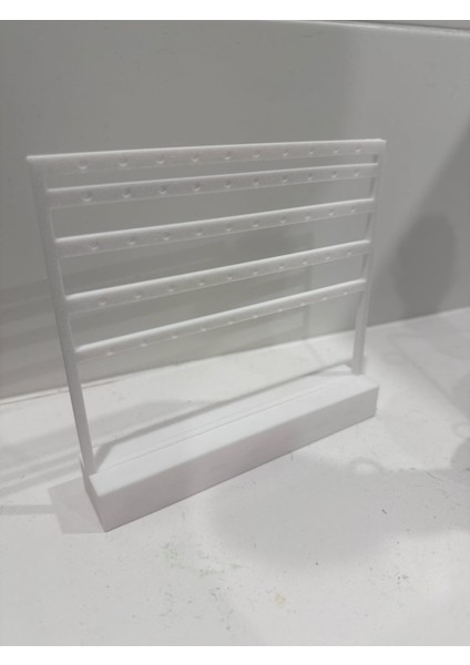 Beyaz Küpe Standı – 50 Adet Kapasiteli fiyatları