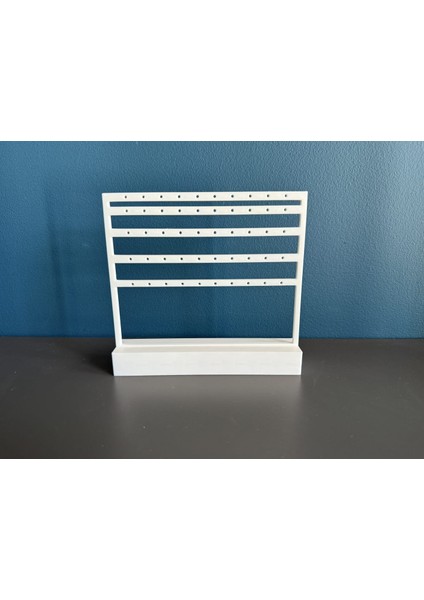 Beyaz Küpe Standı – 50 Adet Kapasiteli modelleri