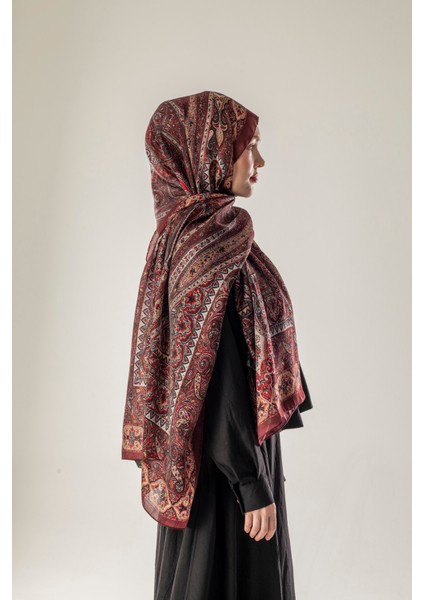 Nar Etnik Desen Kehribar Şal fırsatları