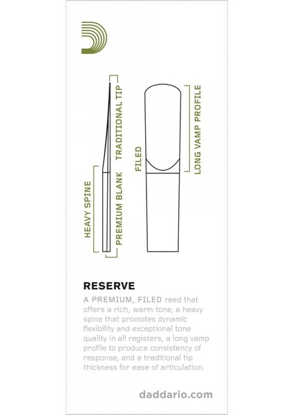 D'addario Woodwinds Reserve DKR0530 Tenor Saksafon Kamışı No:3 fiyatları