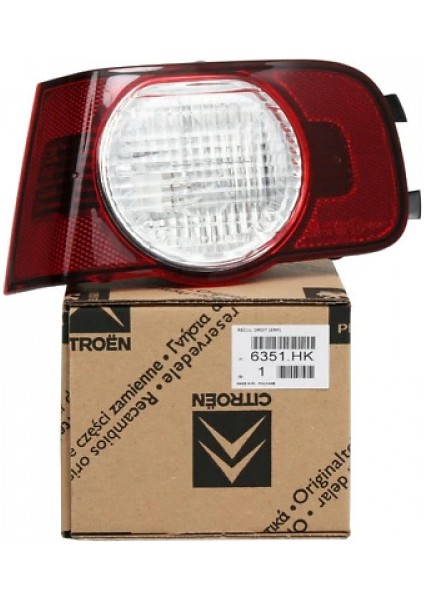 Peugeot Partner / Citroen Berlingo 2008-2012 Sağ Tek Kapı Stop Lambası Oem No (6351FH)