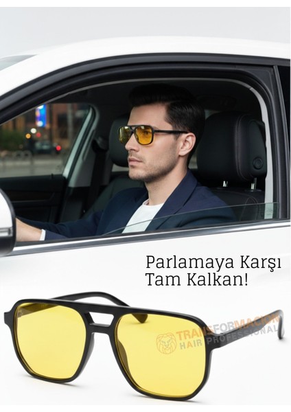 Gece Sürüş Görüş Parlama Önleyici Gece Gözlüğü Sis Far Işık Önleyici Anti-Fog Gözlük 722325