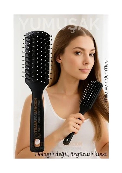 40 Ayak Nano Dolaşık Saç Açıcı Tarak, Karbon Plastik Gövde, Havalandırmalı Tasarım fiyatları