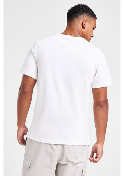 Sportswear Clup Pamuklu Beyaz Erkek Tişört modelleri