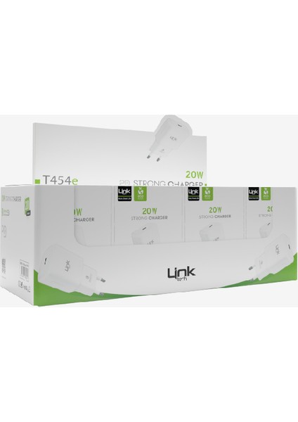 Linktech T454E Strong Eco Çevre Dostu 20W Şarj Adaptörü fiyatları