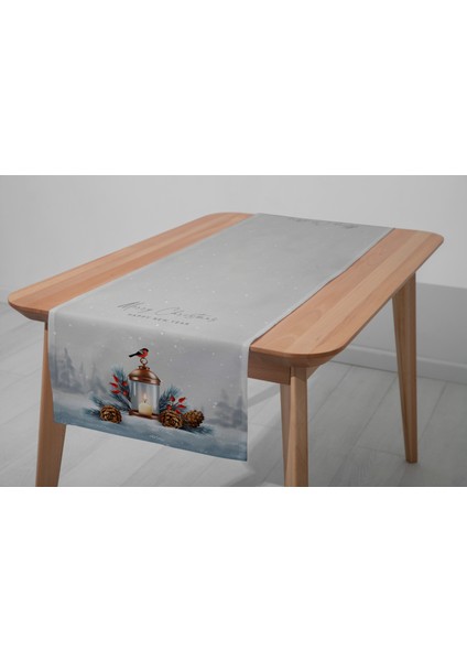 Dijital Baskılı Runner - Yılbaşı / Christmas Desenli - 140X40 cm modelleri