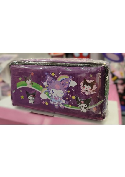 Kuromi Figürlü Çift Bölmeli Kalem Kutusu/çantası AD55521