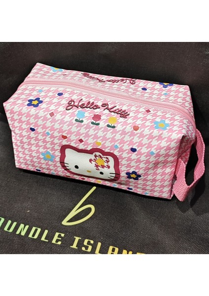 Hello Kitty Figürlü Büyük Boy Kalem Kutusu / Makyaj Çantası