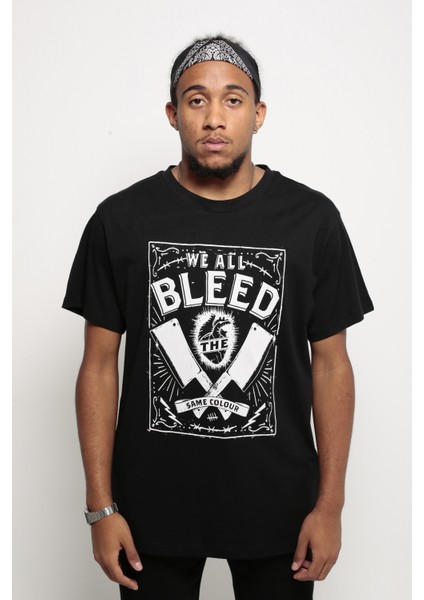 Bleed Siyah Regular Fit T-Shirt