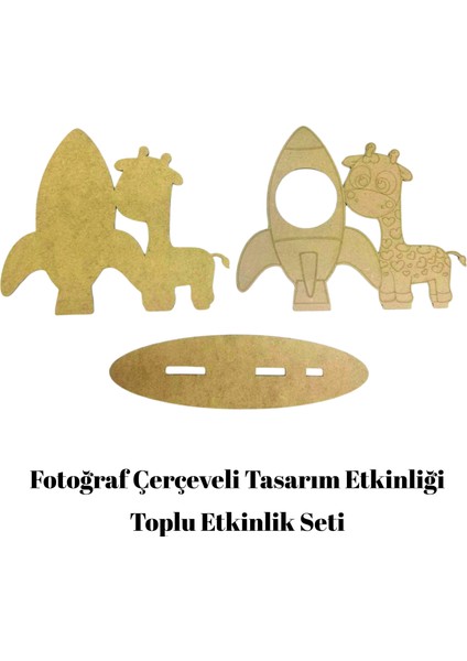 Fotoğraf Çerçeve Ahşap Tasarım Seti - Sınıf, Kurum, Anasınıfı, Kreş Etkinlik - Aktivite Seti modelleri