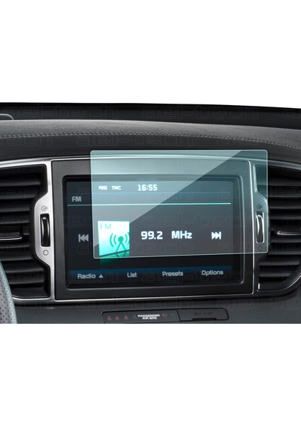 Kia Sportage 2016-2021 Uyumlu 8 Inç Navigasyon 9h Nano Ekran Koruyucu