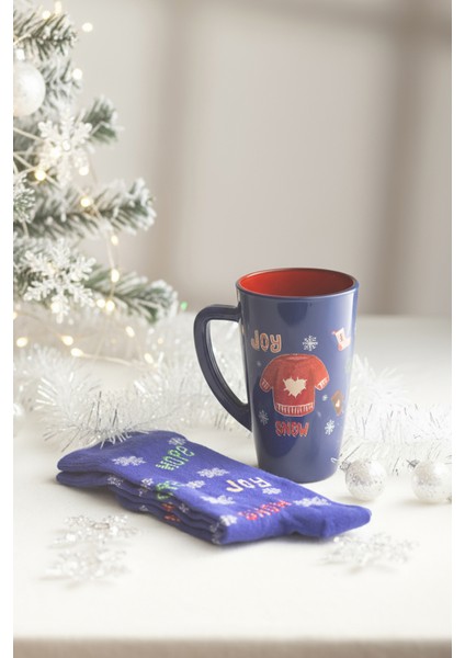 Christmas Joy&snow Çoraplı Hediye Seti Lacivert 400 cc