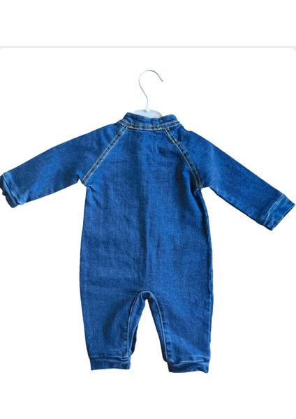 Erkek Bebek/çocuk Uzun Kollu Kot (Denim) Bebek Tulumu modelleri