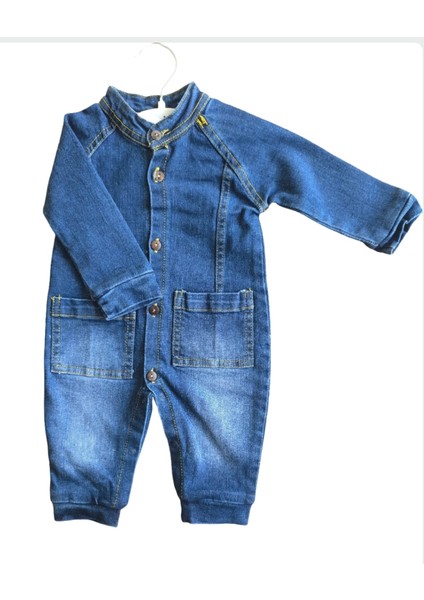 Erkek Bebek/çocuk Uzun Kollu Kot (Denim) Bebek Tulumu fırsatları