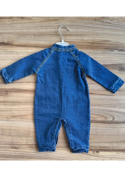 Erkek Bebek/çocuk Uzun Kollu Kot (Denim) Bebek Tulumu indirimleri