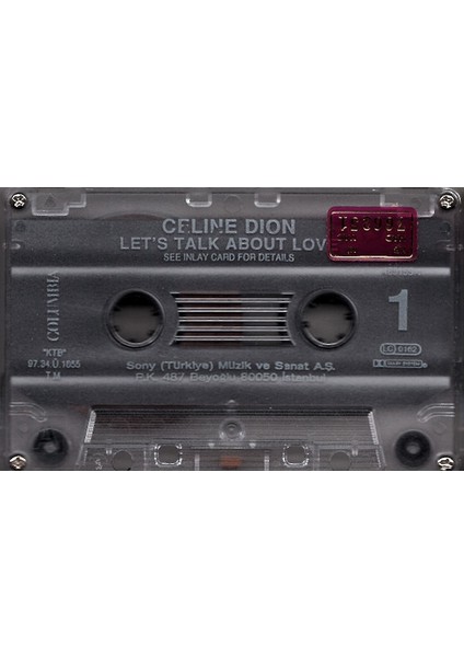 Céline Dion – Let's Talk About Love Dikkat Kaset modelleri