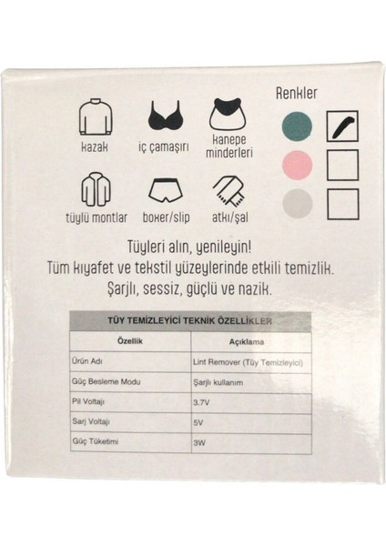 Şarjlı Tüy Toplayıcı modelleri