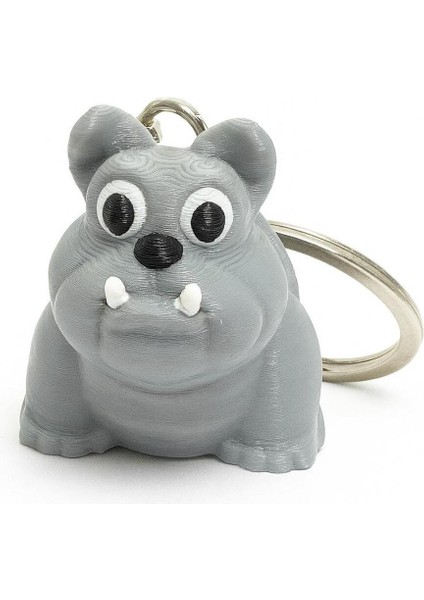 3D Sevimli Köpek Figürlü Anahtarlık