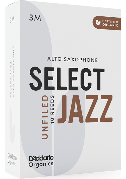 D'addario Woodwinds Organic Select Jazz Unfiled Alto Saksafon Kamışı No:3 Medium fiyatları