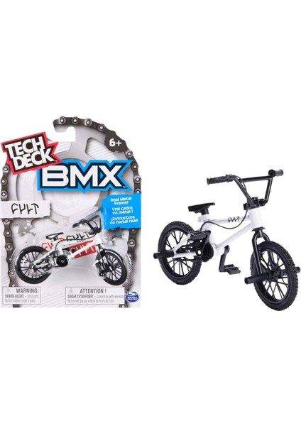 Tech Deck Bmx Bisikleti Cult Beyaz Gerçek Metal Çerçeve Parmak Bisiklet Oyuncak Model 12 modelleri