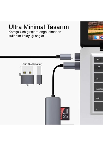 USB A To Type C Dönüştürücü Adaptör Yeni Nesil Şarj Kablo Çevirici Siyah 2 Adet indirimleri