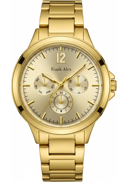 Kadın Kol Saati Altın Renk, Altın Kadran - Şık Metal Kordon, 2 Yıl Garantili