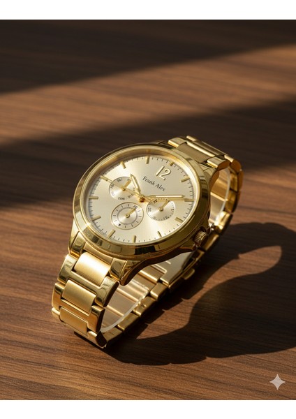 Kadın Kol Saati Altın Renk, Altın Kadran - Şık Metal Kordon, 2 Yıl Garantili fiyatları