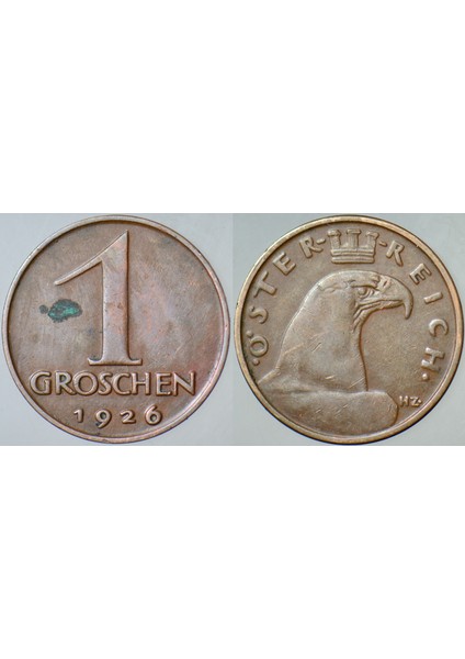 Avusturya 1 Groschen 1926.