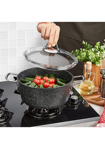 Blackline 16 cm Granit Tencere