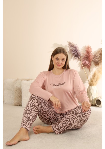 Sandy Soft Termal Kumaş Büyük Beden Kışlık Kadın Pijama Takımı 1300 fırsatları