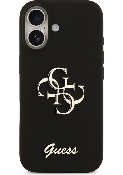 iPhone 17 Uyumlu Kılıf Guess Orjinal Lisanslı Grained Yazı Logolu Kapak Siyah modelleri