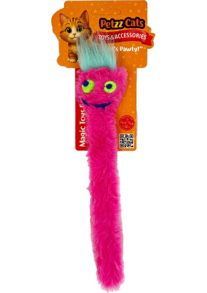 Petzzcats Zobi Matatabi ve Çıngırak Sesli Peluş Kedi Oyuncağı Pembe 19X5 cm