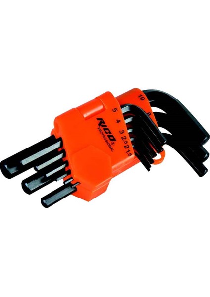 9 Parça Vakumlu Allen Düz Kısa