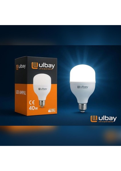 1.kalite Tourch LED Ampul Beyaz 220V 40W 2000LM E27