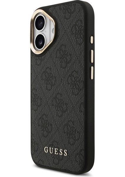 iPhone 17 Uyumlu Kılıf Guess Lisanslı M-Safe Özellikli 4g Metal Büyük Logolu Kartlıklı Kapak Siyah fiyatları