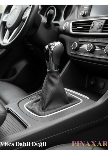 Bmw X6 Siyah Nokta Desenli Deri Spor Dikiş Vites Körüğü