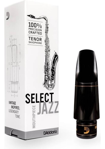 D'aaddario Woodwinds Select Jazz D8M Tenor Saksafon Beki