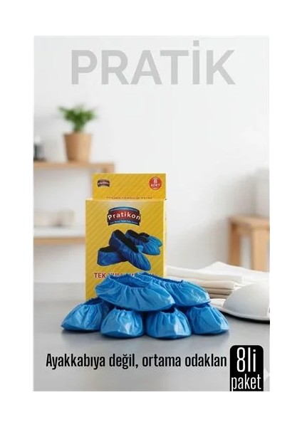 8 Li Kutulu Pratik Galoş Tek Kullanımlık Ayakkabı Kılıfı – Hijyenik ve Pratik Koruma